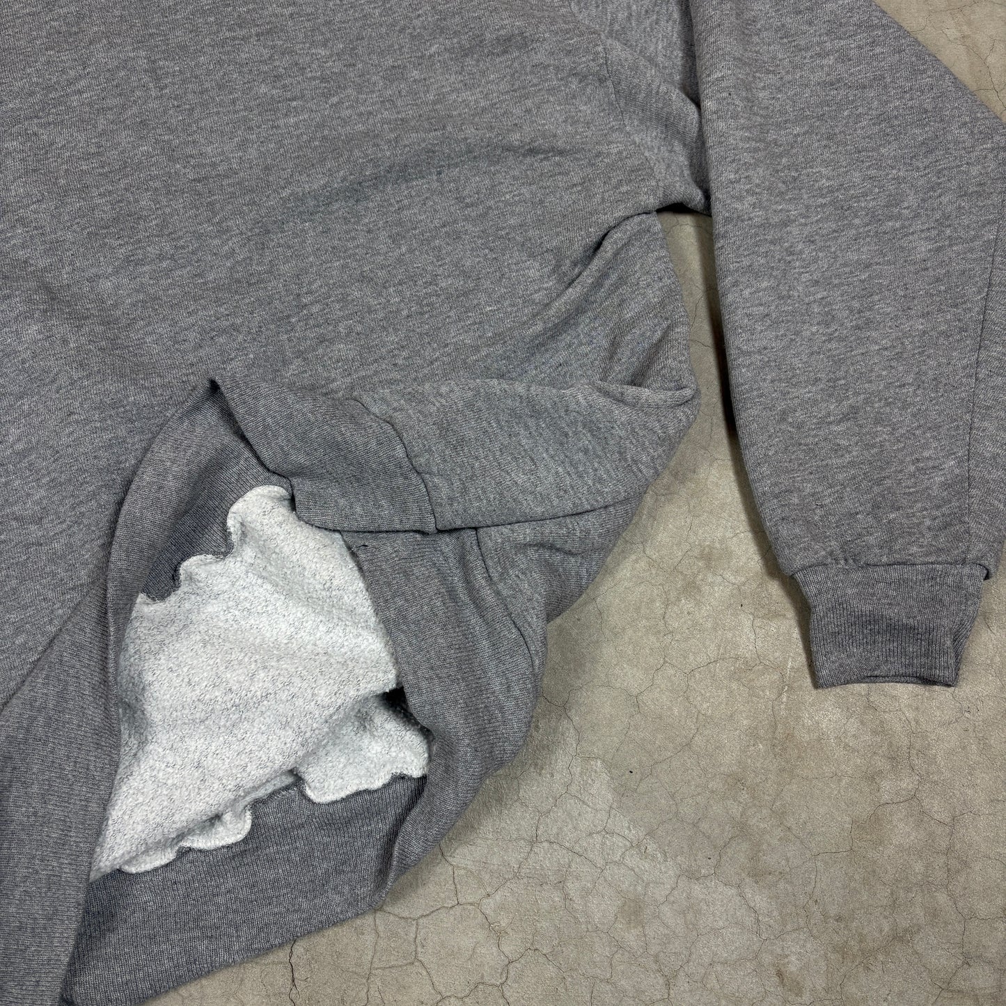 90's Thrashed Grey Blank Sweatshirt