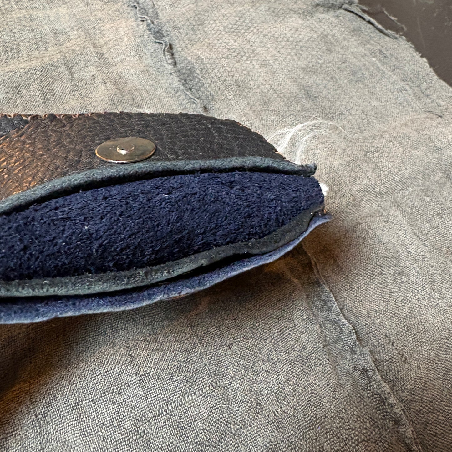 Handmade Artisan Leather / Fur Wallet
