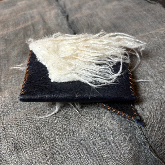 Handmade Artisan Leather / Fur Wallet