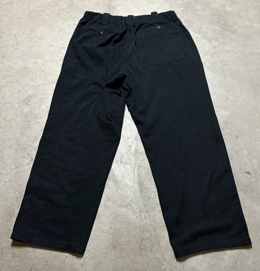 Vintage Yohji Yamamoto Y Line Black Elastic Waist Trousers