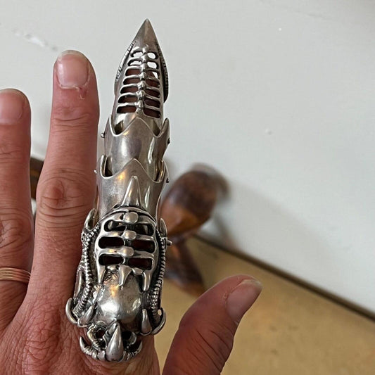 Articulated Armor Ring Sterling Silver .925