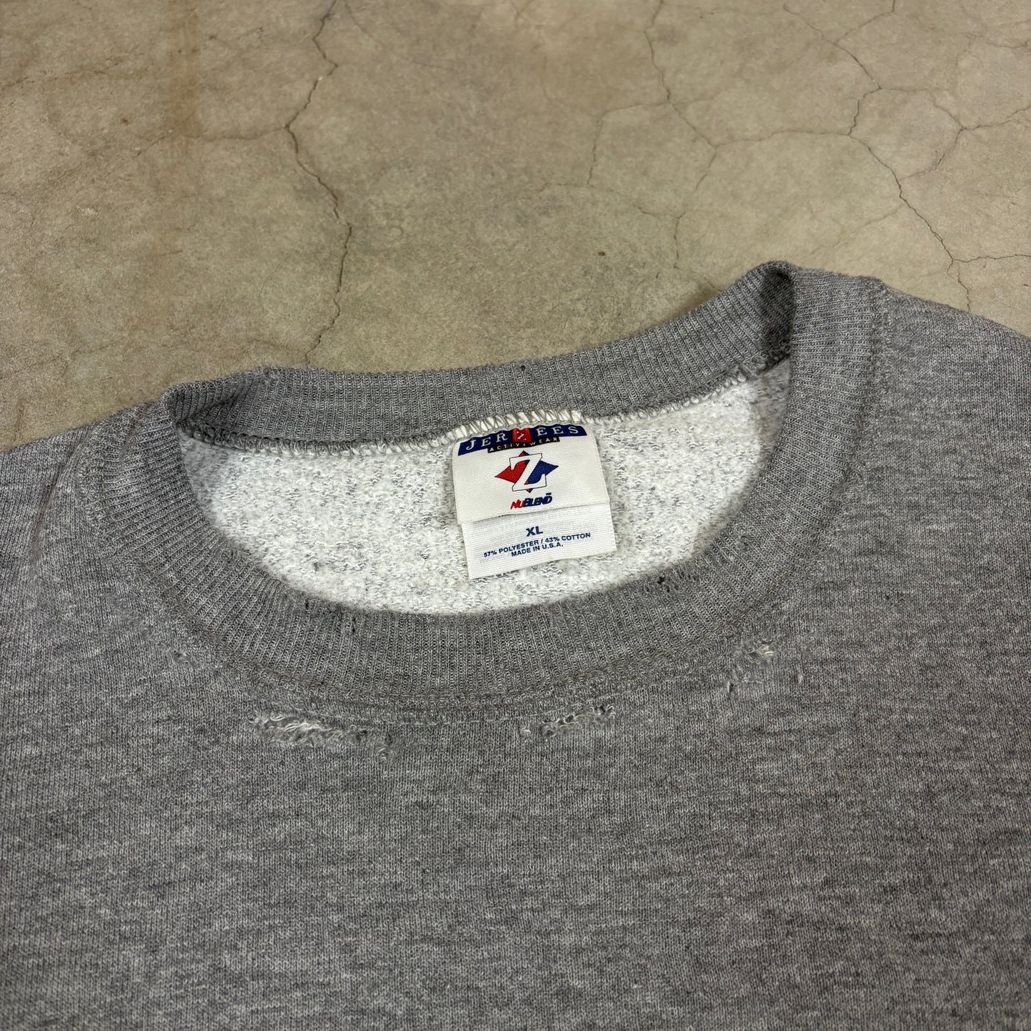 90's Thrashed Grey Blank Sweatshirt