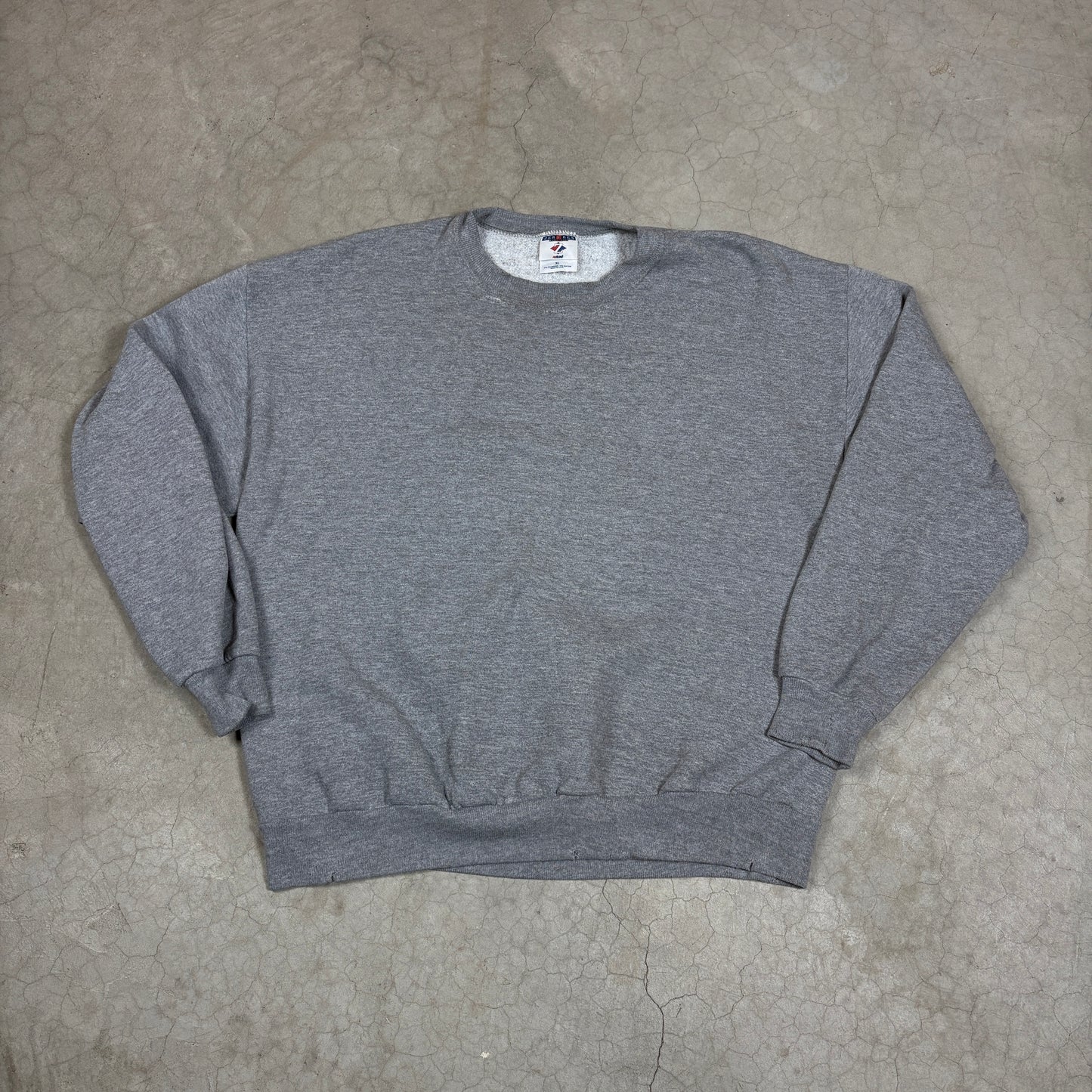 90's Thrashed Grey Blank Sweatshirt