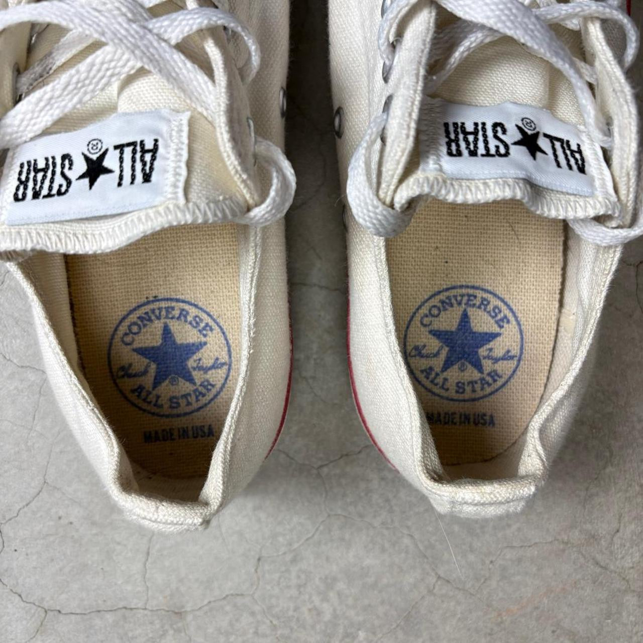 Made in USA Converse Chuck Taylor Cream White Low Tops