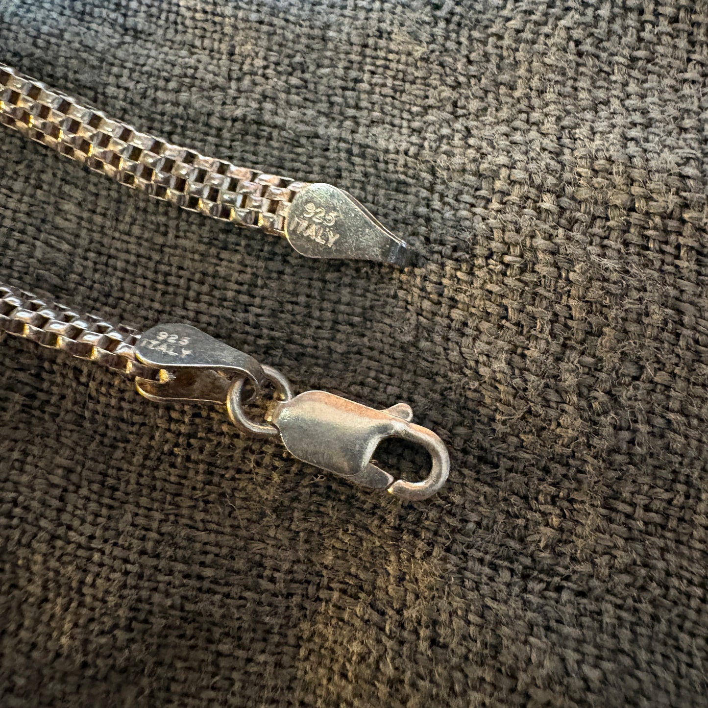 Late 90's Italian .925 Silver Chain Bracelet