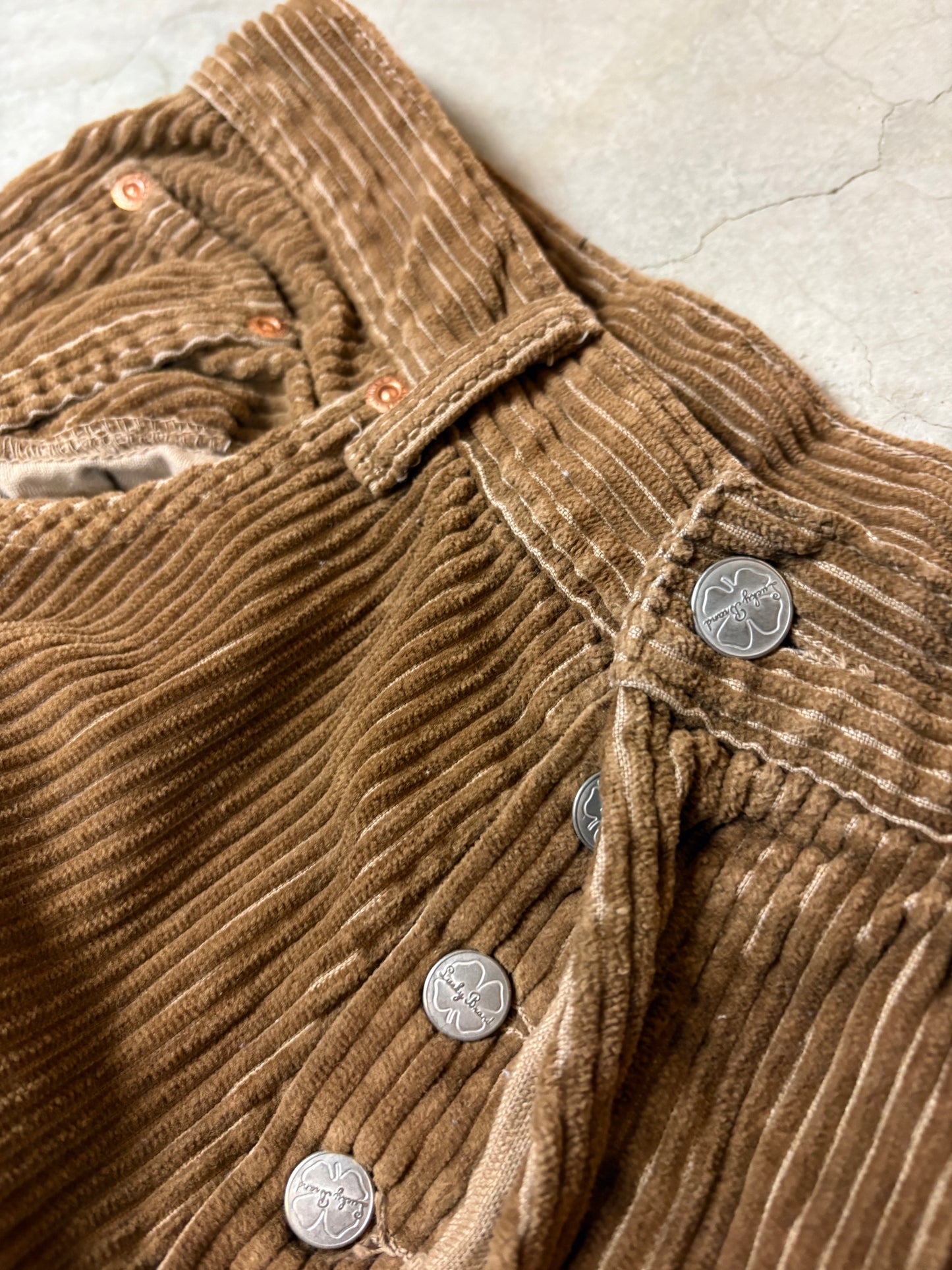 Lucky Brand Dungarees Brown Corduroy Pants (30)