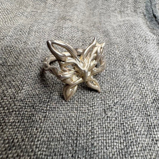 Artisan Pure Silver Butterfly Ring 1/1