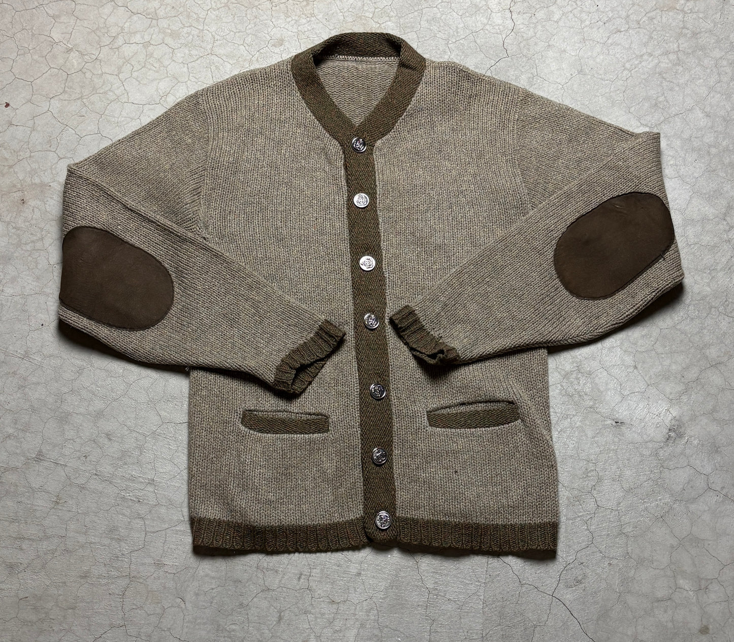 70's Austrian Alpine Boiled Wool Cardigan Jacket