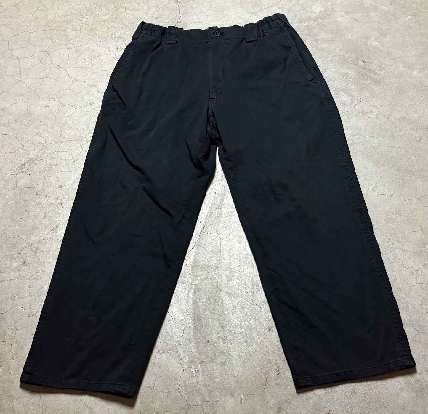 Vintage Yohji Yamamoto Y Line Black Elastic Waist Trousers