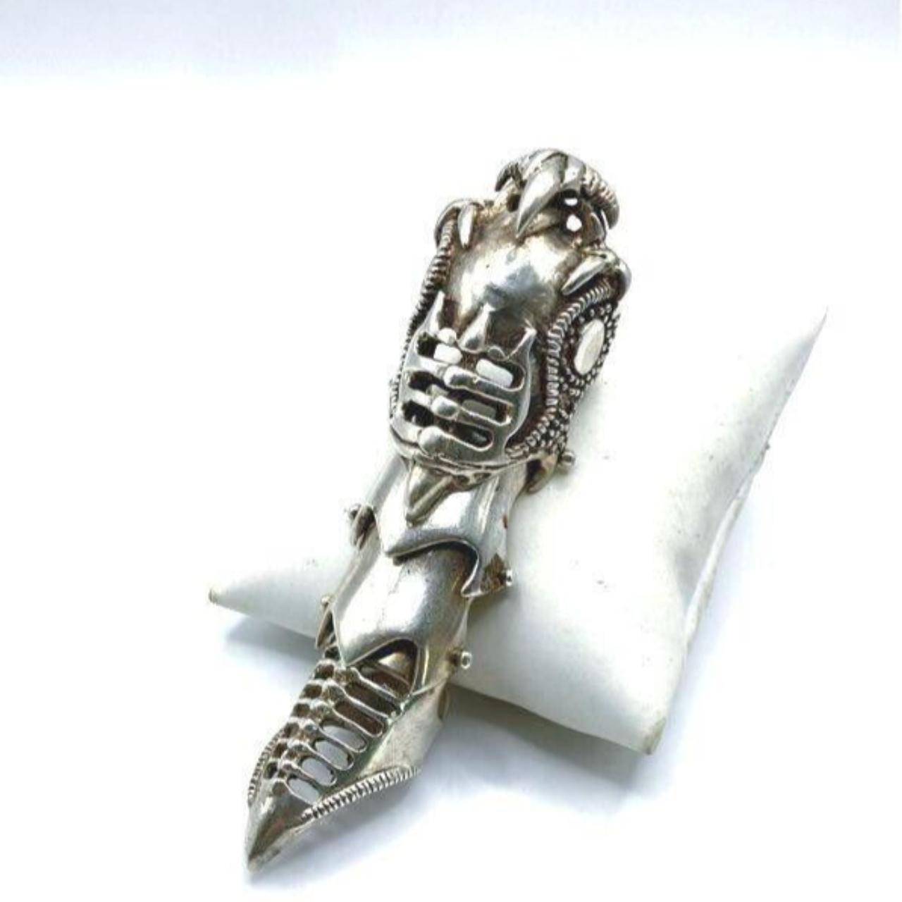 Articulated Armor Ring Sterling Silver .925